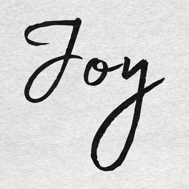 Joy Name Calligraphy by Word Minimalism